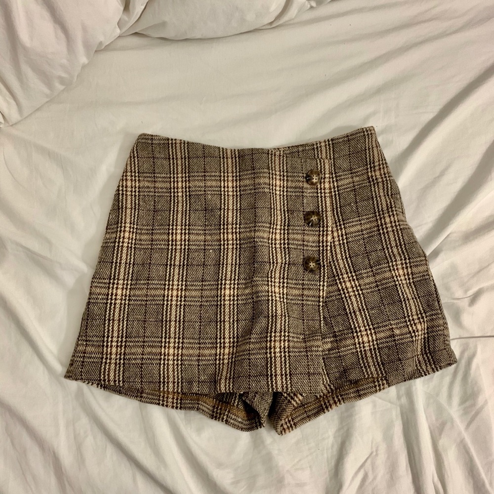 Nectar Brown Plaid Shorts - NWT!